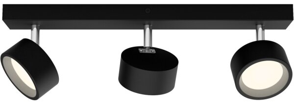 Spot LED BRACIA 3xLED/5,5W/230V negru Philips