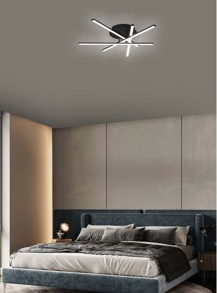 Brilagi - Plafonieră LED STRIPES, 40 W, 230 V, neagră