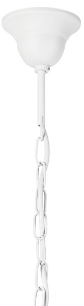 Lustră pe lanț DONATO 6xE14/40W/230V alb