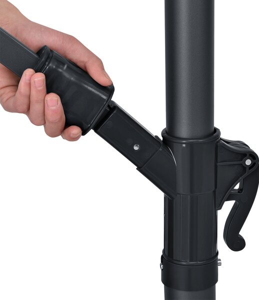 Juskys Umbrelă de soare Brazília 3,5 m - gri închis