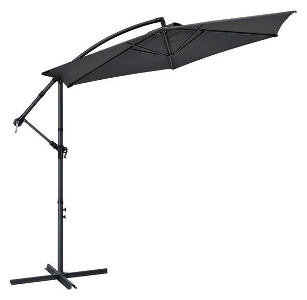 Juskys Umbrelă de soare Brazília 3,5 m - gri închis