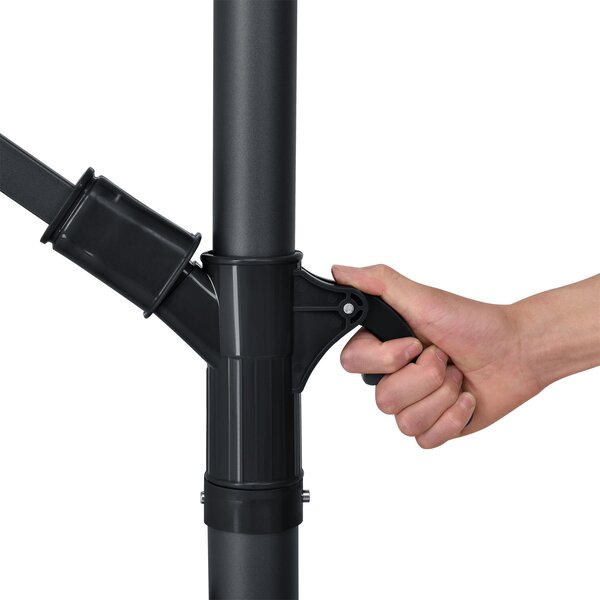 Juskys Umbrelă de soare Brazília 3,5 m - gri închis