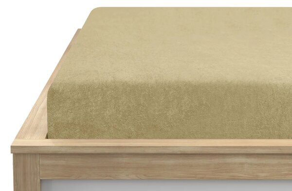 Cearsaf Frotir cu elastic EXCLUSIVE 140x200 cm crem