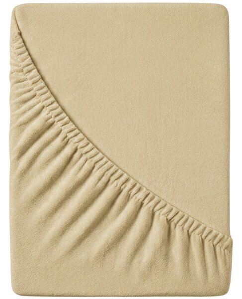 Cearsaf Frotir cu elastic EXCLUSIVE 140x200 cm crem