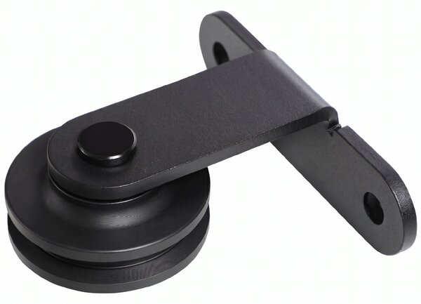 HOMCOM Set feronerie ușă culisantă, oțel carbon, suport 100 kg, pentru uși lemn 3.5-4.5 cm | Aosom Romania