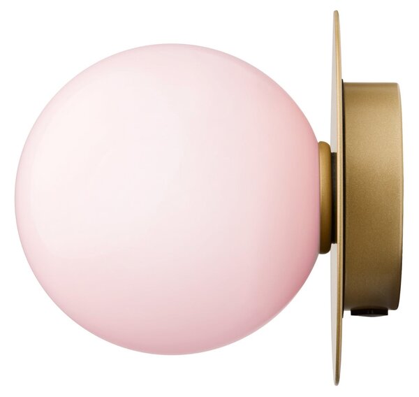 Lampă de perete Nuura Aps, Liila 1 Medium, reglabil, Roz / Rosé, Baie, Sticlă, Design
