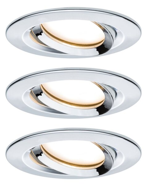 Spoturi Paulmann, Nova Plus, reglabil, Crom, Baie, Metal, Modern