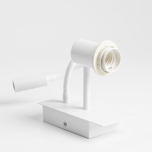 Lampă LED de perete Brilagi NUBILA 1xE27/25W/230V + LED/3W alb/gri