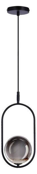 Lustră pe cablu CORDEL 1xG9/28W/230V negru/negru fumuriu