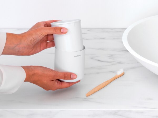 Brabantia MindSet cană pentru spălat dinți alb 303265