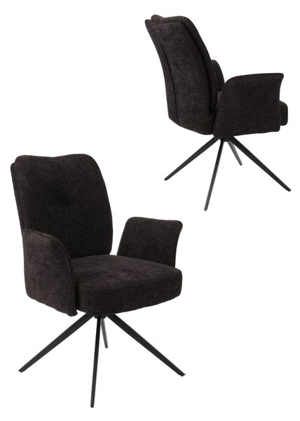 Scaun de dining Stanley negru