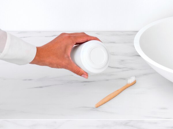 Brabantia MindSet cană pentru spălat dinți alb 303265