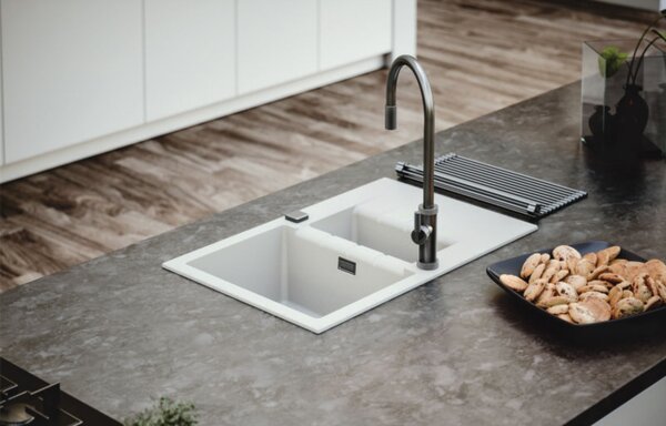 Alveus Cadit chiuvetă din granit 79x50 cm negru 1132026
