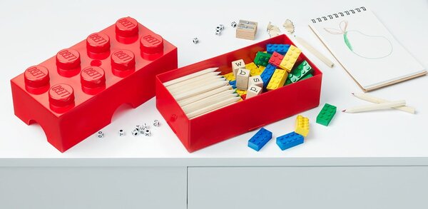 Cutie depozitare LEGO®, roșu