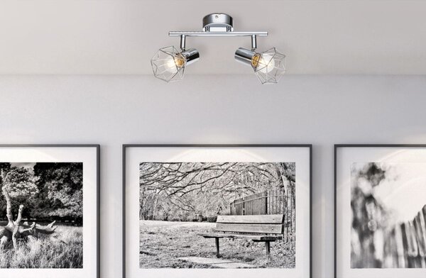 Globo Lighting Xara I lampă de tavan 2x40 W crom 54802-2