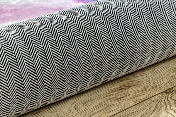 BAMBINO 2533 covor lavabil Inorog, curcubeu pentru copii anti-alunecare - roz