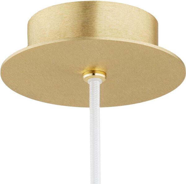 Argon Paloma lampă suspendată 1x15 W alb-alamă 8507