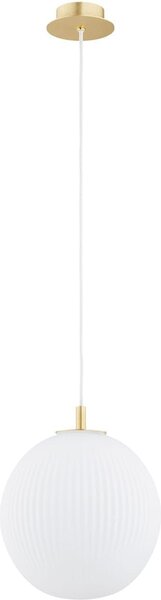 Argon Paloma lampă suspendată 1x15 W alb-alamă 8507