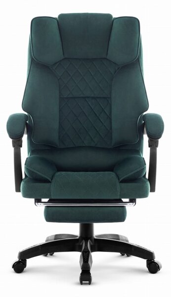Scaun de birou ergonomic HC-1031 cu suport pentru picioare - verde