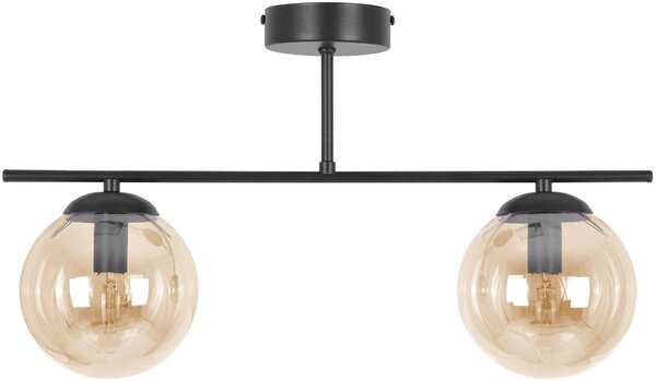 Kaja Delta lampă de tavan 2x10 W negru-chihlimbar K-5163