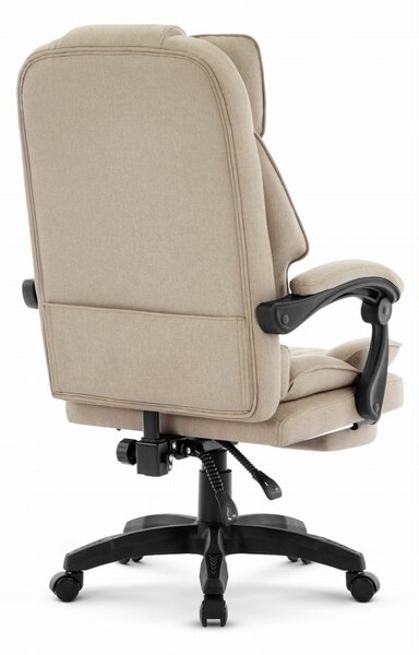 Scaun de birou ergonomic HC-1031 cu suport pentru picioare - bej