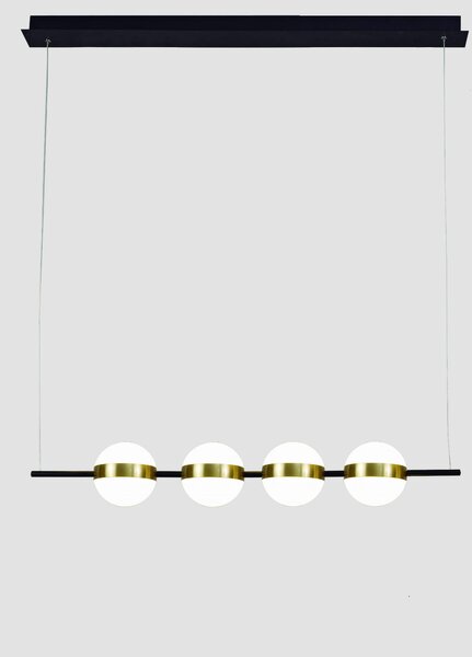 Mantra Cuba lampă suspendată 1x32 W alb-negru-auriu 7161