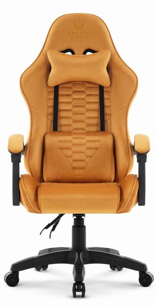 Scaun de gaming HC-1000 MUSTARD - tesatura catifea
