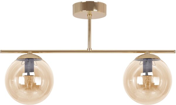Kaja Grand lampă de tavan 2x10 W auriu-chihlimbar K-5411