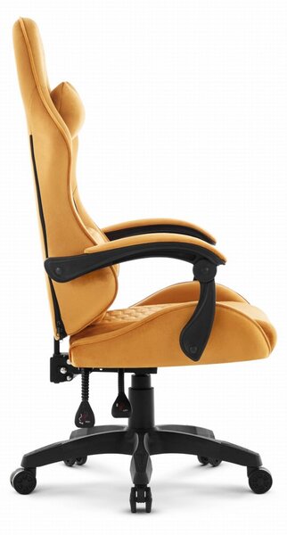 Scaun de gaming HC-1000 MUSTARD - tesatura catifea