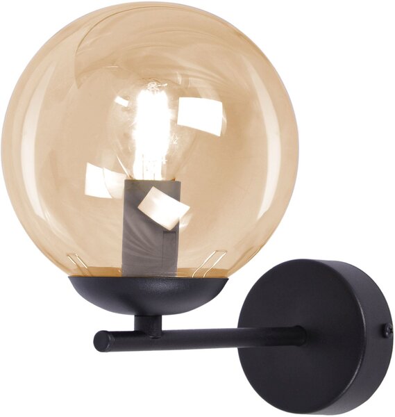 Kaja Delta lampă de perete 1x10 W negru-chihlimbar K-5306
