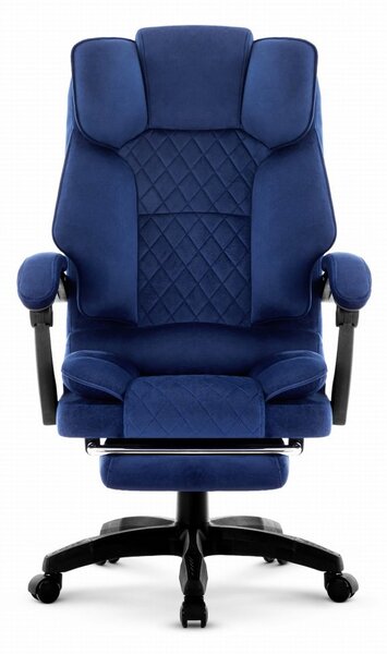 Scaun de birou ergonomic HC-1031 cu suport pentru picioare - albastru