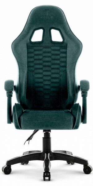 Scaun de gaming HC-1000 GREEN - tesatura catifea