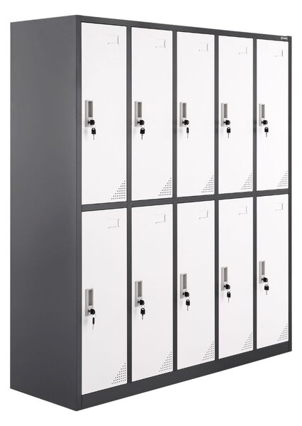 Dulap de vestiar Oxford White-Anthracite