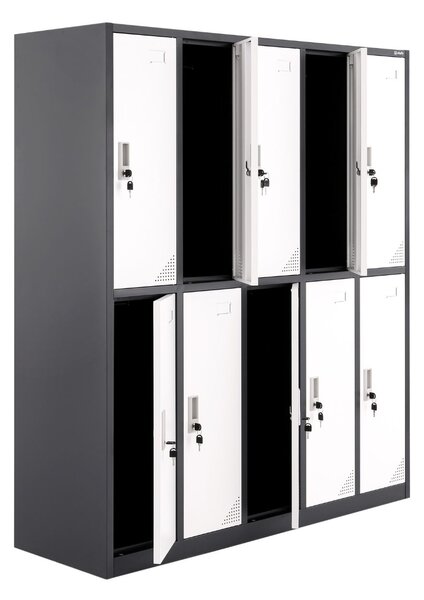 Dulap de vestiar Oxford White-Anthracite