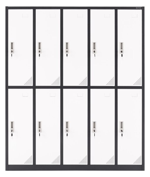 Dulap de vestiar Oxford White-Anthracite