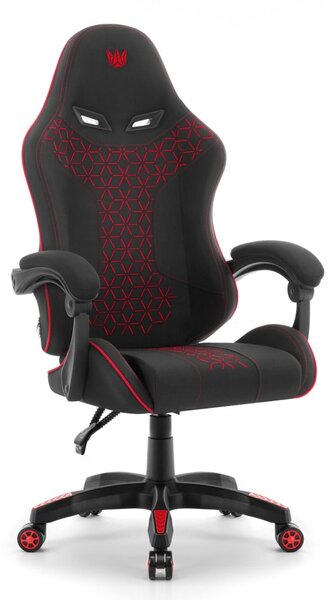 Scaun de gaming HC-1008 2.0 cu perne ergonomice - negru și roșu