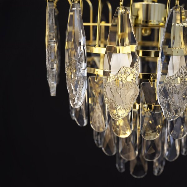 Lampă suspendată din cristal SWE080-CP 50cm GOLD