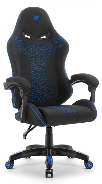 Scaun de gaming HC-1008 2.0 cu perne ergonomice - negru și albastru