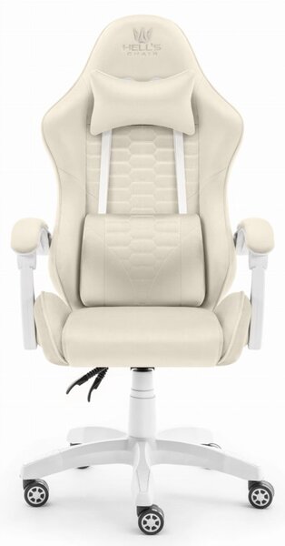 Scaun de gaming HC-1000 BEIGE - tesatura catifea