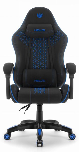 Scaun de gaming HC-1008 2.0 cu perne ergonomice - negru și albastru