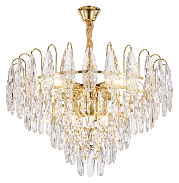 Lampă suspendată din cristal SWE080-CP 50cm GOLD