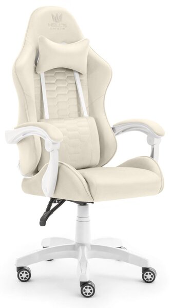 Scaun de gaming HC-1000 BEIGE - tesatura catifea