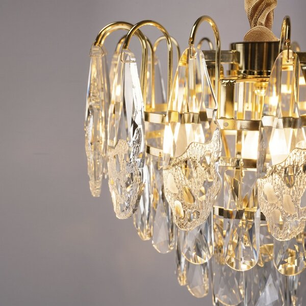 Lampă suspendată din cristal SWE080-CP 50cm GOLD