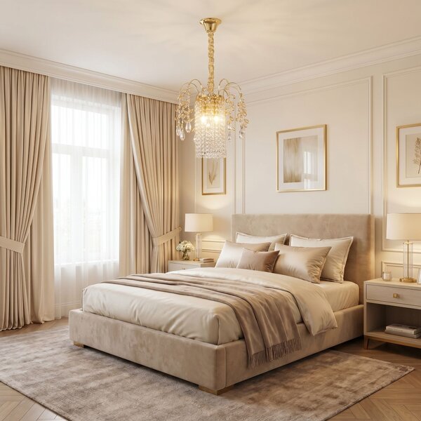 Lampă suspendată din cristal SWE090-CP 30cm GOLD