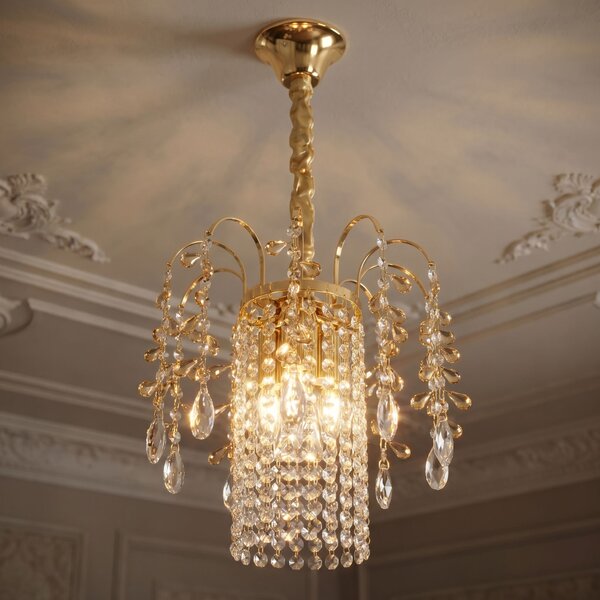 Lampă suspendată din cristal SWE090-CP 30cm GOLD
