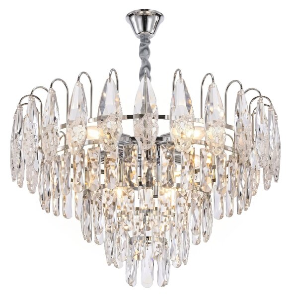 Lampă suspendată din cristal SWE079-CP 50cm Chrom