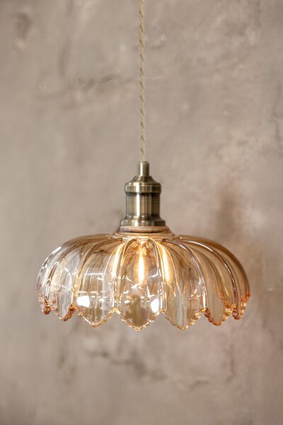 Markslöjd Kurage lampă suspendată 1x40 W alamă-chihlimbar 108858
