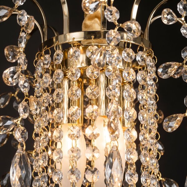 Lampă suspendată din cristal SWE090-CP 30cm GOLD