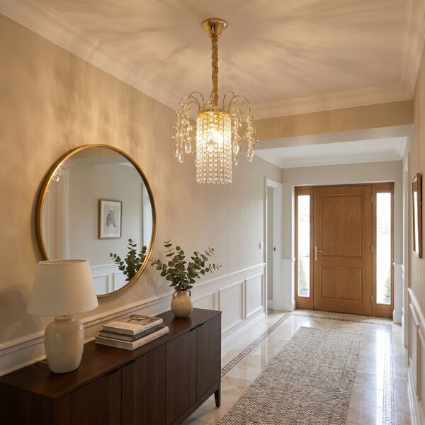 Lampă suspendată din cristal SWE090-CP 30cm GOLD