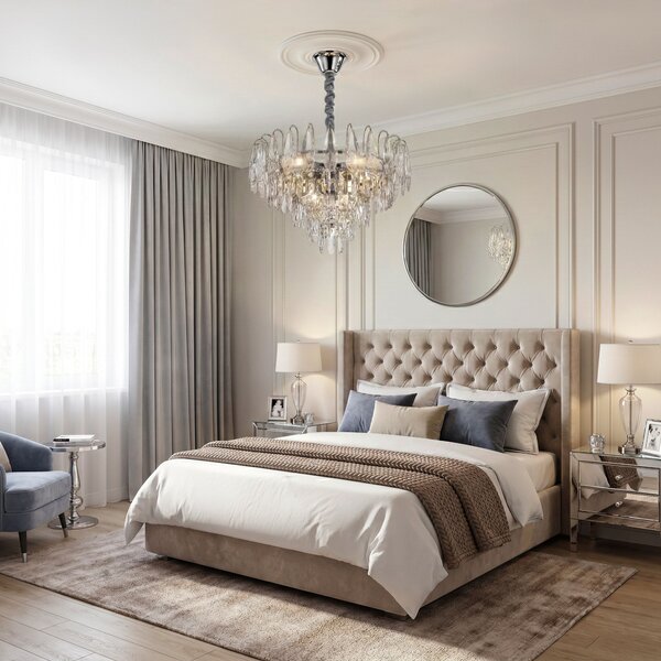 Lampă suspendată din cristal SWE079-CP 50cm Chrom